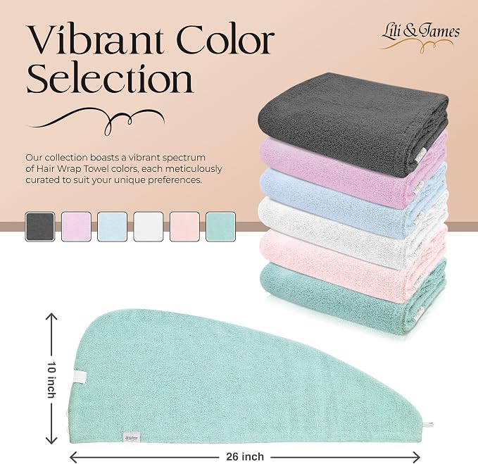 Cotton Hair Towel Wrap for Women/Kids | Quick Dry, Soft & Absorbent 420-GSM - Image 2