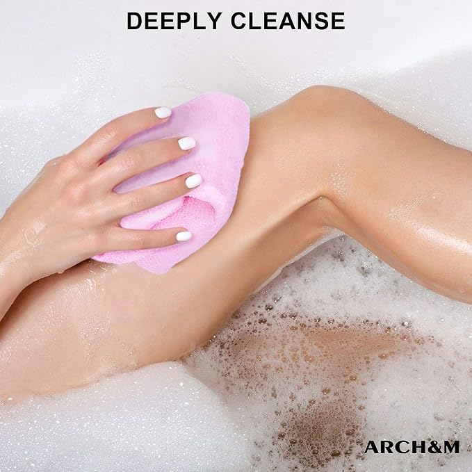 ARCH&M Exfoliating Washcloth 12 Pack Back Scrubber - Image 3