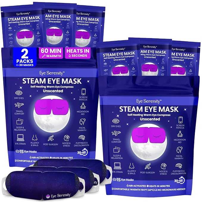 Eye Serenity Steam Eye Mask, Heated Eye Mask, Self Heating Warm Compress - Image 9