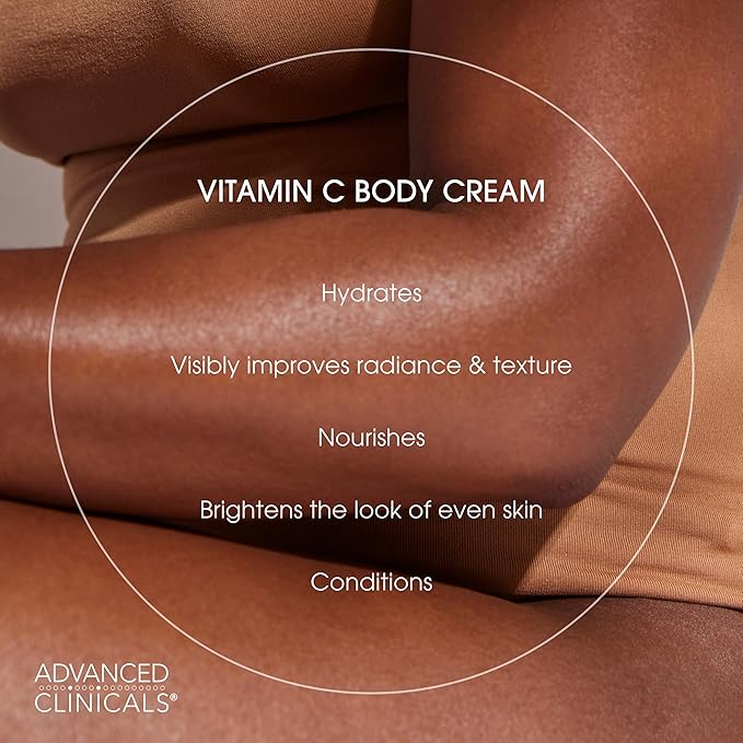 Advanced Clinicals Vitamin C Brightening Cream + Manuka Honey Body Lotion & - Image 6