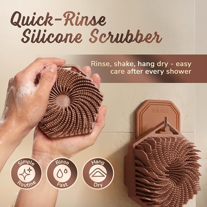SILKLE Silicone Body Scrubber – Gentle Exfoliating Shower Scrubber - Image 6