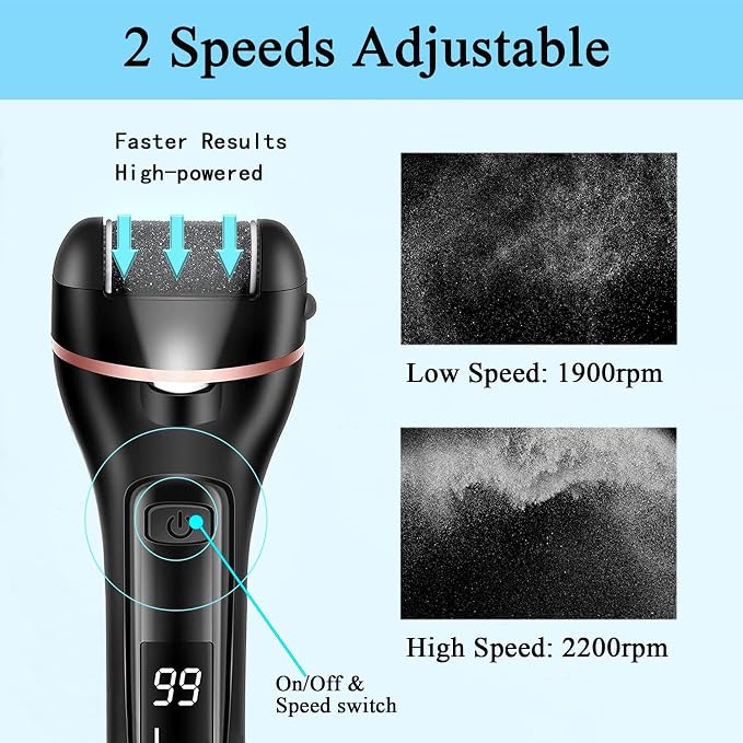 Callus Remover for Feet Electric Foot File, 13-in-1 Professional Pedicure Tools - Image 5