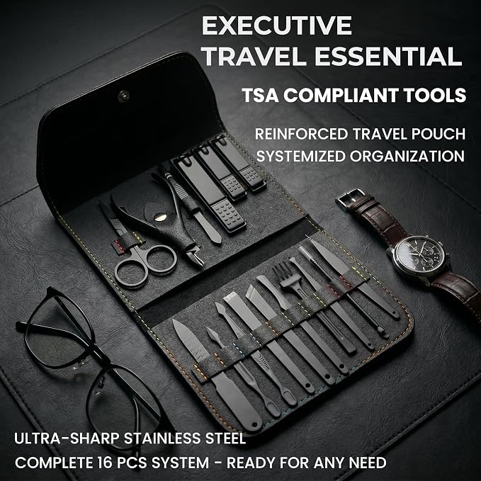 Earth & I Precision-Forged Stainless Steel Manicure Set - Image 8