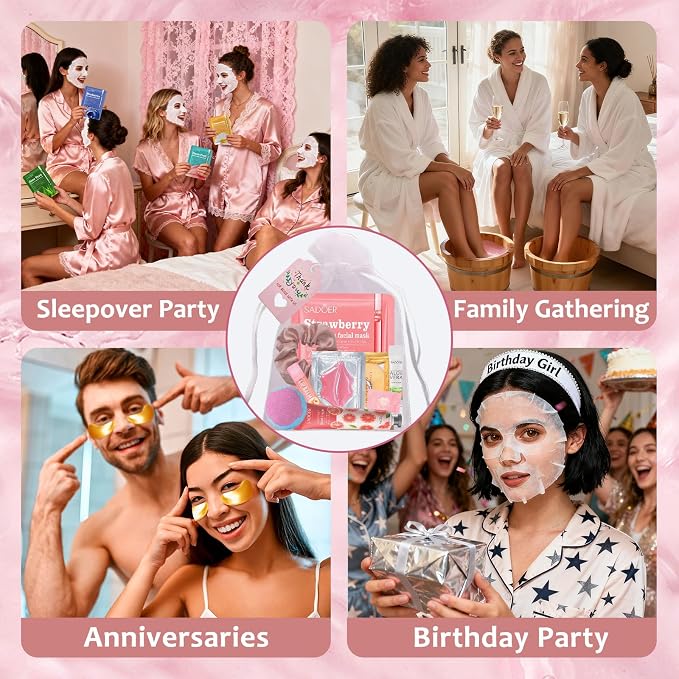 132PCS Spa Party Supplies for Women, Spa Party Favors Include Face Masks - Image 7