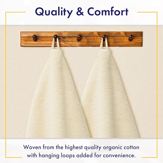 Alusa Home 100% Organic Zero-Twist Cotton Towels - Image 4