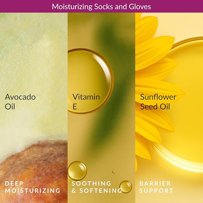Epielle Moisturizing Hand & Foot Masks, Soften Dry Skin - Image 5