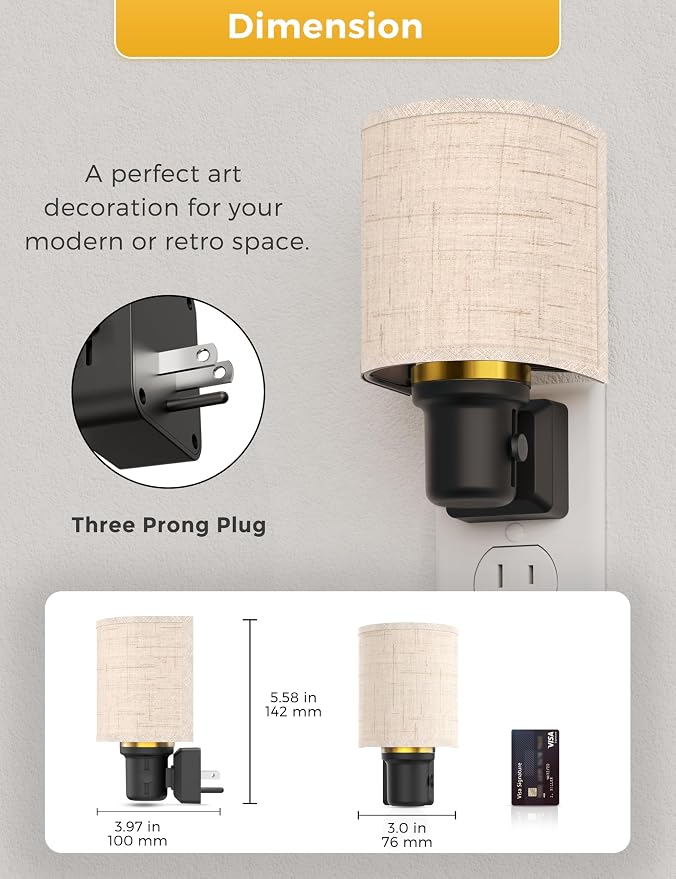 L LOHAS LED Bright Night Lights Plug into Wall, Plug in Night Light Dimmable - Image 7