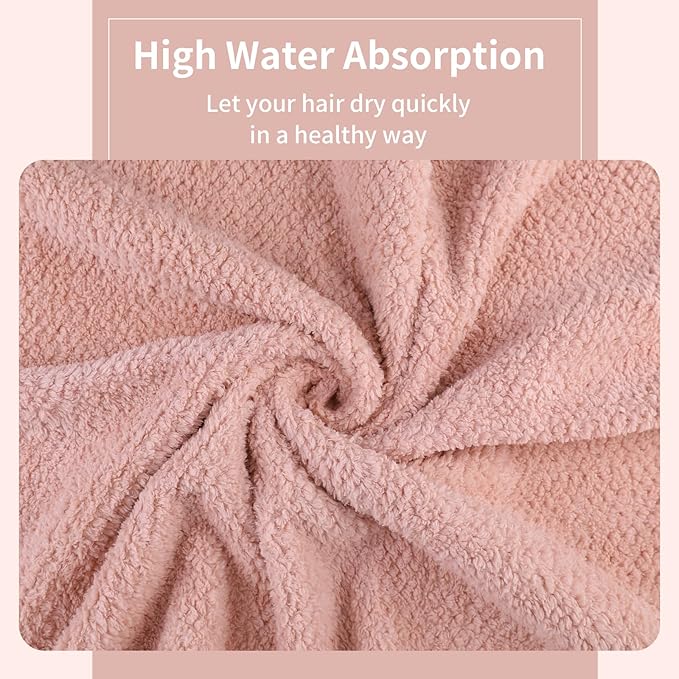 Microfiber Hair Towel Quick Dry Hair Towel Hair Drying Towels Suitable - Image 5