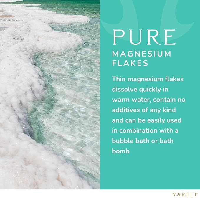 Yareli Magnesium Flakes, Dead Sea Bath and Foot Soak, Alternative to Epsom Salt - Image 6
