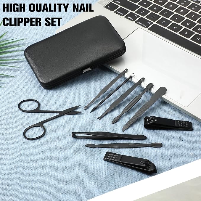 Nail Clippers Sets Manicure Stainless Steel Nail Grooming Cutter Kit Travel - Image 7