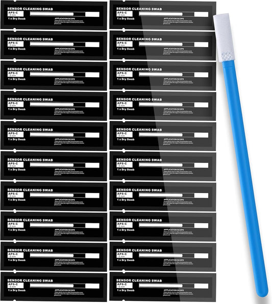 AAWipes Camera Sensor Cleaning Kit Sensor Lens Cleaner for Full Frame of DDR6 DSLR or SLR (6mm Sensor Cleaning Swabs) (HCS-6) (20)
