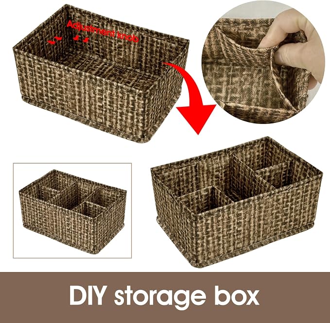 VERONLY Cosmetic Storage Bins Makeup Organizer, Adjustable Multifunction - Image 2