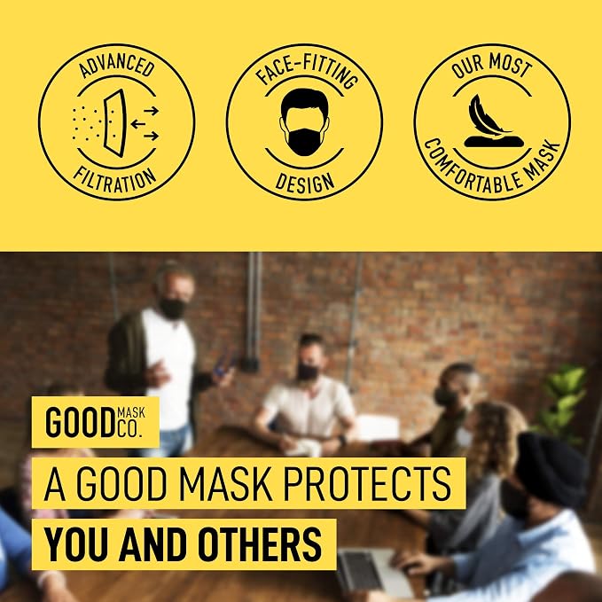Good Mask Co. Good Comfort KN95 Face Mask, Disposable KN95 Face Mask, Filter - Image 3