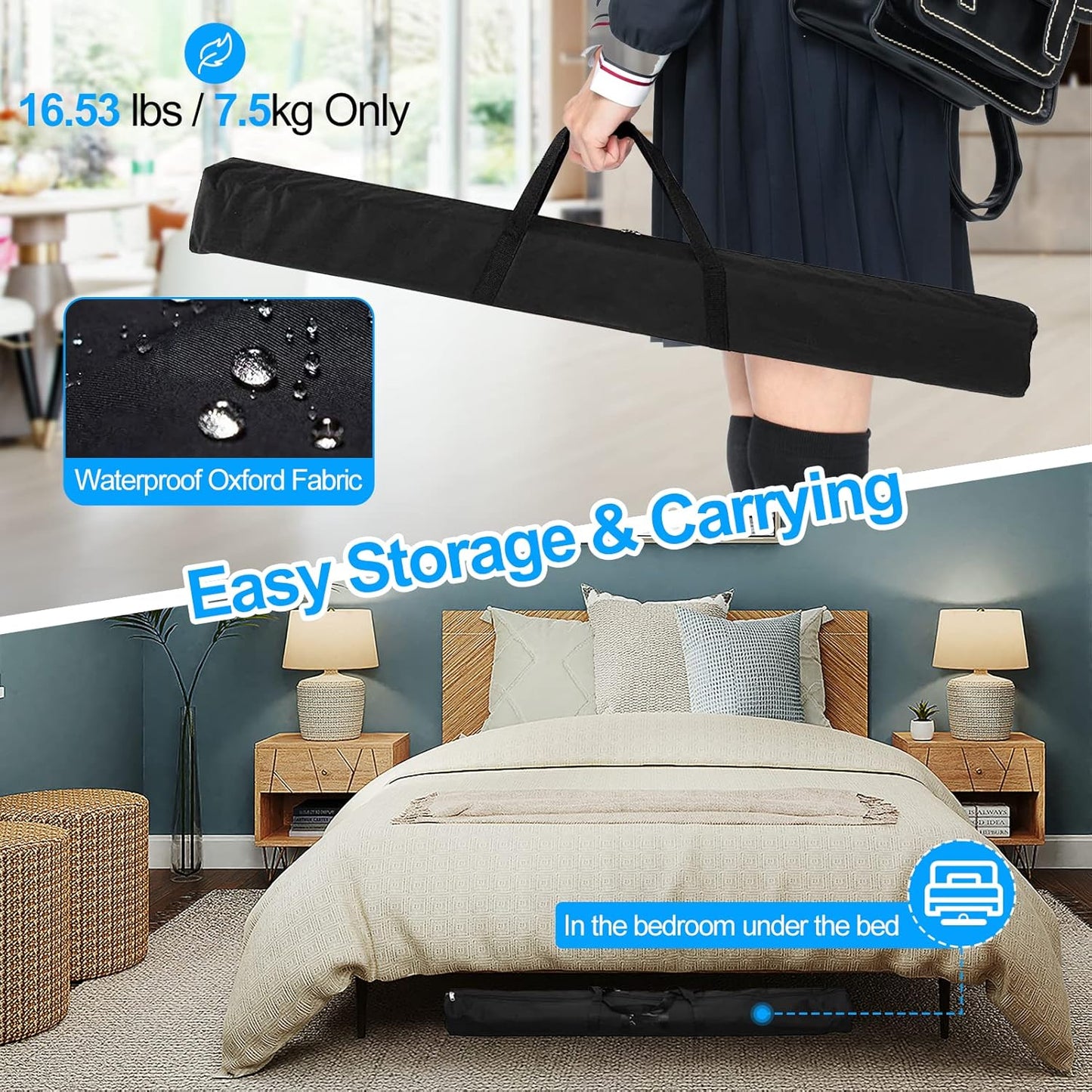 FUDESY 8x8 ft Backdrop Banner Stand, Heavy Duty Adjustable Background Stand Kit with Carrying Bag, Step and Repeat Photography Frame Stand for Trade Show Display Photo Booth Parties