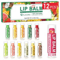 DMSKY 12 Pack Lip Balm, Natural Lip Balm Bulk by DMSKY