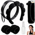 Real Perfection Spa Headband for Washing Face, Skincare Headband Wristband Set by Real+Perfection