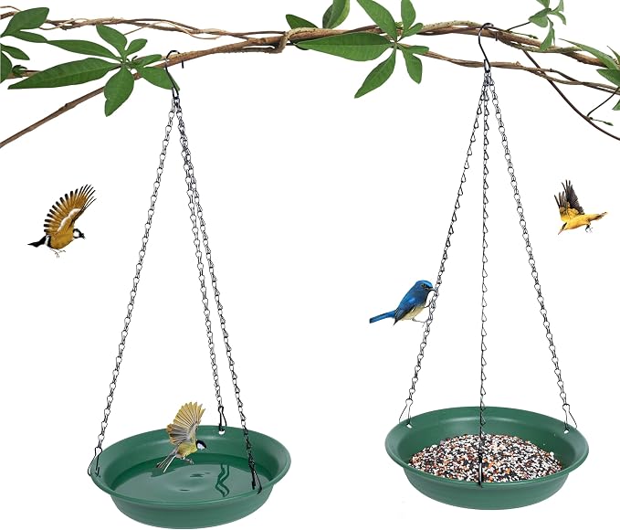 VUWEZ Hanging Bird Feeder & Bath - Image 5