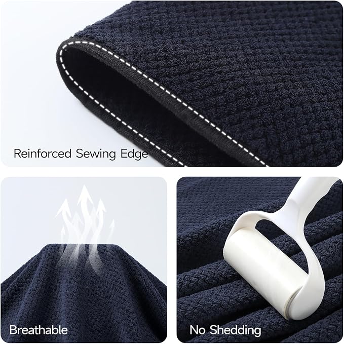 REDKISS Pack of 1 Jumbo Bath Sheet, 40 x 80 Inches Microfiber Oversized Bath - Image 5