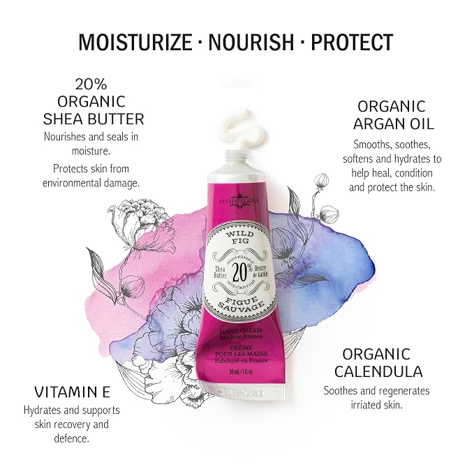 La Chatelaine 20% Shea Butter Hand Cream Travel Size, Organic Argan Oil - Image 2