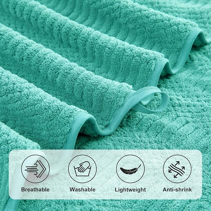 8 Piece Bath Towel Set-2 Oversized Bath Sheets, 2 Hand Towels, 4 - Image 9