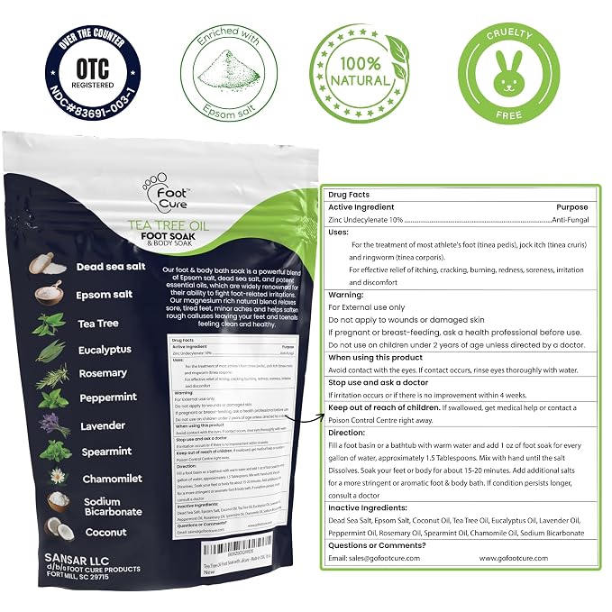 FOOT CURE Tea Tree Oil Foot Soak - Image 2