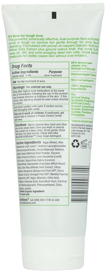 Alba Botanica Acnedote Maximum Strength Face & Body Scrub - Image 3