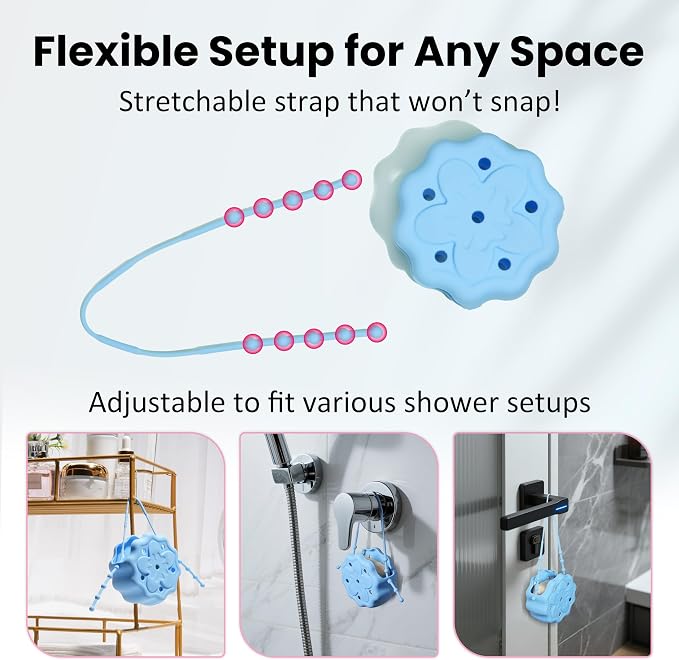 2 Packs Silicone Shower Steamer Tray/Holder, Durable Steamer Hanger, - Image 3