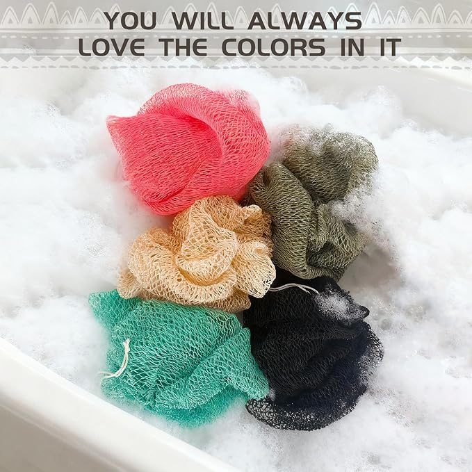 SPMKTBOZAI African Net Sponge Authentic, Loofah Exfoliating Body Scrubber Bath - Image 6