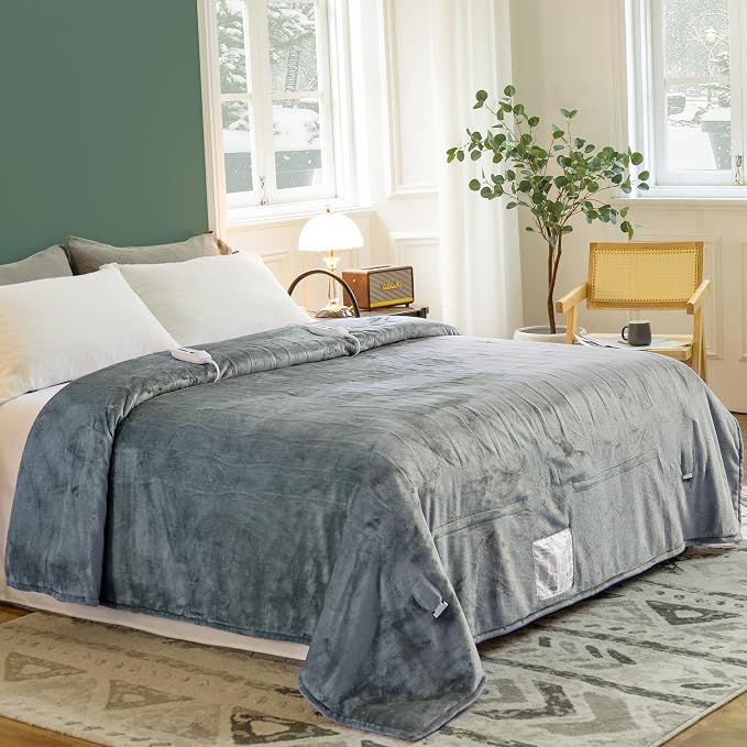 JET'S HOME Heated Blanket Queen 84"x90" by Jetshome