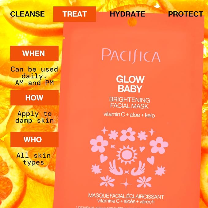 Pacifica Glow Baby Brightening Vitamin C Face Mask 4-Pack – Hydrating - Image 12