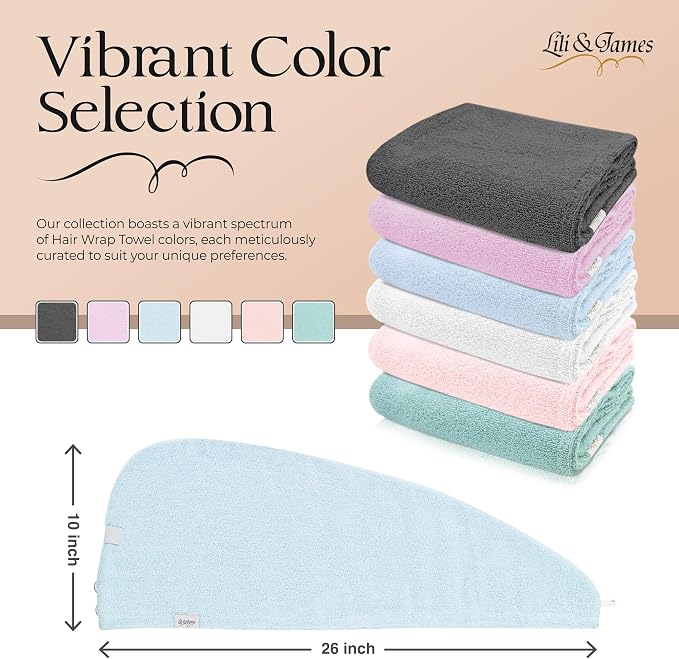 Cotton Hair Towel Wrap for Women/Kids | Quick Dry, Soft & Absorbent 420-GSM - Image 2