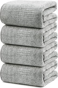 SEISSO Bath Towels Set of 4 Premium Bath Towels 35” x 63” Oversized Towels by SEISSO