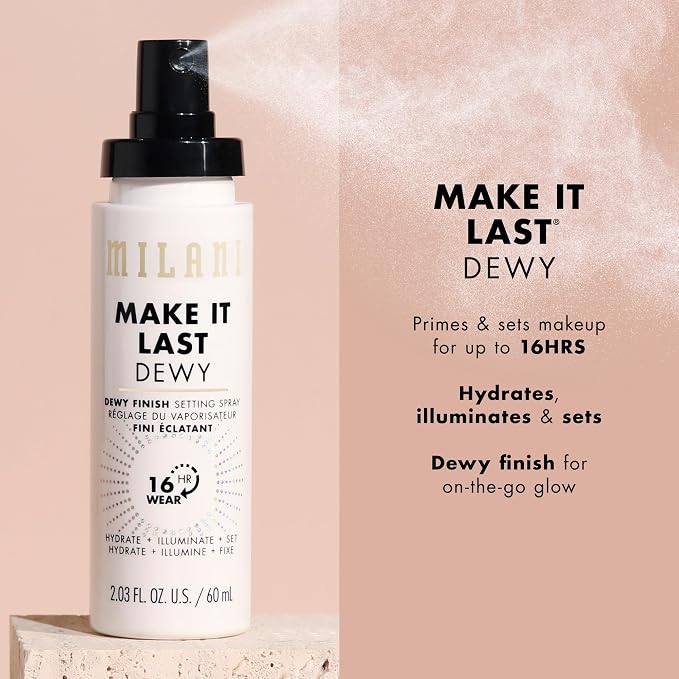 Milani Setting Spray + Primer, Make It Last Dewy - Image 3