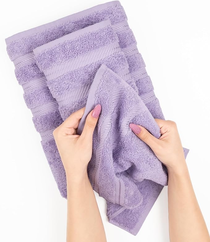 American Soft Linen Premium 3 Piece Towel Set, 1 Bath Towel 1 Hand Towel 1 - Image 5