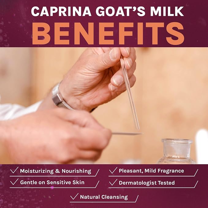 Caprina Fresh Goat’s Milk Bar Soap ORIGINAL 3.2 oz each, Classic Clean Scent - Image 4
