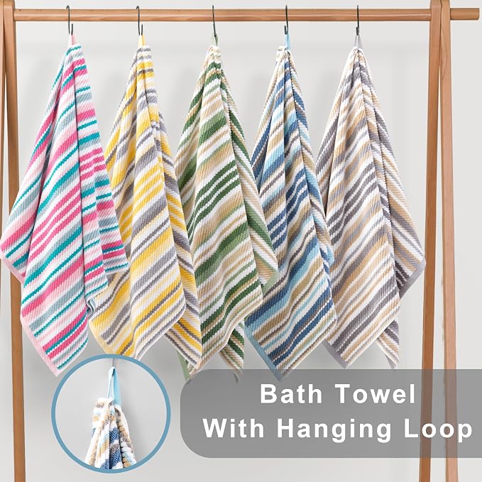 Pink Soft Towel Set, 2 Bath 28"x52", 2 Hand 16"x27", 2 Wash Cloth 13"x13 - Image 6