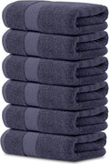 White Classic Luxury Navy Blue Hand Towels by WhiteClassic
