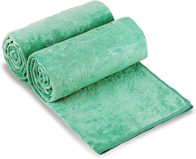 JML Extra Large Bath Sheets, 2 Pack, Microfiber Absorbent & Quick Dry Bath by JML