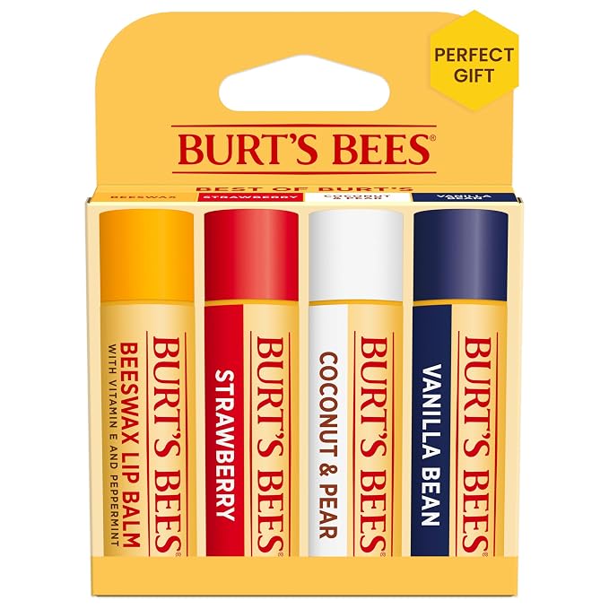 Burt's Bees Lip Balm, Strawberry, Coconut and Pear, and Vanilla Bean Pack by BurtsBees