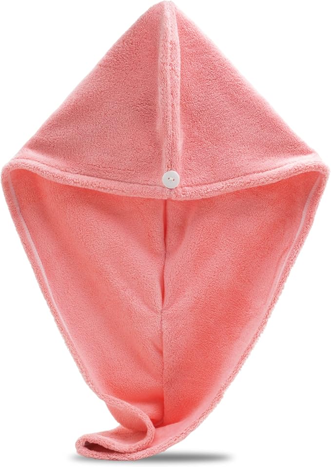 Microfiber Hair Towel Wrap, Super Absorbent Twist Turban Dry Hair Cap by Unknown