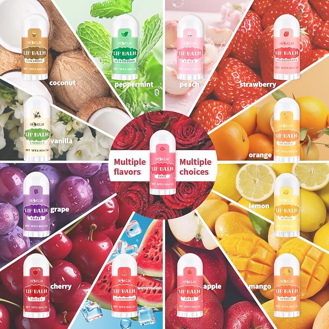 Mini Lip Balm 50 Pack, Natural Lip Balms - Image 2