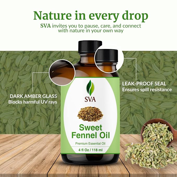 SVA Sweet Fennel Essential Oil – 4 Fl Oz – 100% Natural Fennel Oil - Image 7