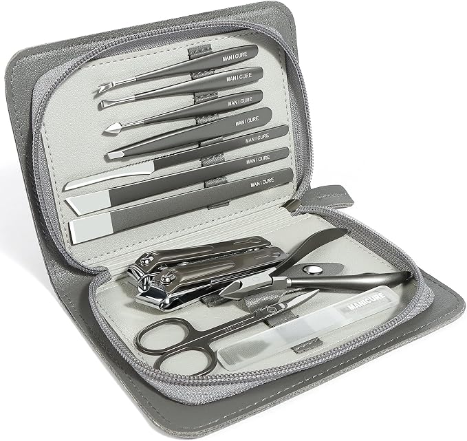 Manicure & Pedicure Set 12 in 1, Nail Clippers Set, Quality Fingernail& Toenail by BeautyMakeup