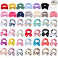 42 Pcs Cute Fluffy Bow Headbands by Merkaunis
