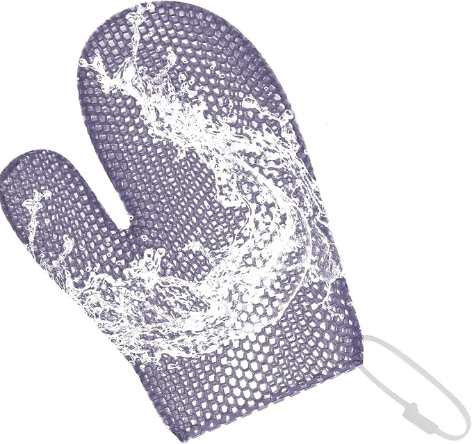 Honeycomb Exfoliating Bath Gloves by Koqye