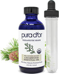 PURA D'OR Organic Cedarwood Essential Oil 100% Pure & Natural Therapeutic Grade by PURADOR