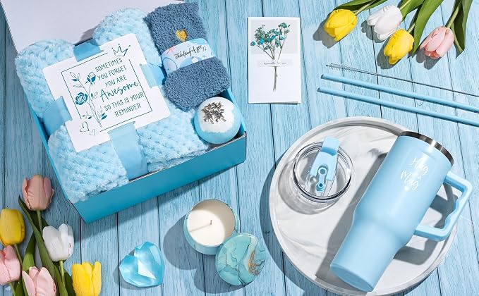 Birthday Gifts for Women Self Care Get Well Soon Gifts, Ocean Relaxing Spa Kit - Image 9