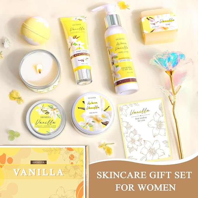 Gifts for Women, Birthday Gifts for Women, Bath and Body Gifts Set, Vanilla Spa - Image 2