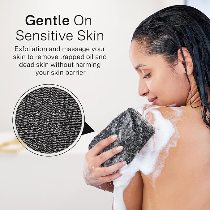 Yiclick Exfoliating Washcloth Towel, Japanese Exfoliating Bath Wash Cloth - Image 5