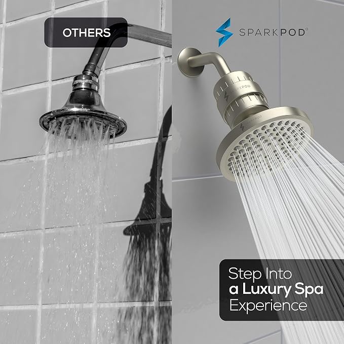 SparkPod Luxury Filtered Shower Head Set 23 Stage Shower Filter - Image 4